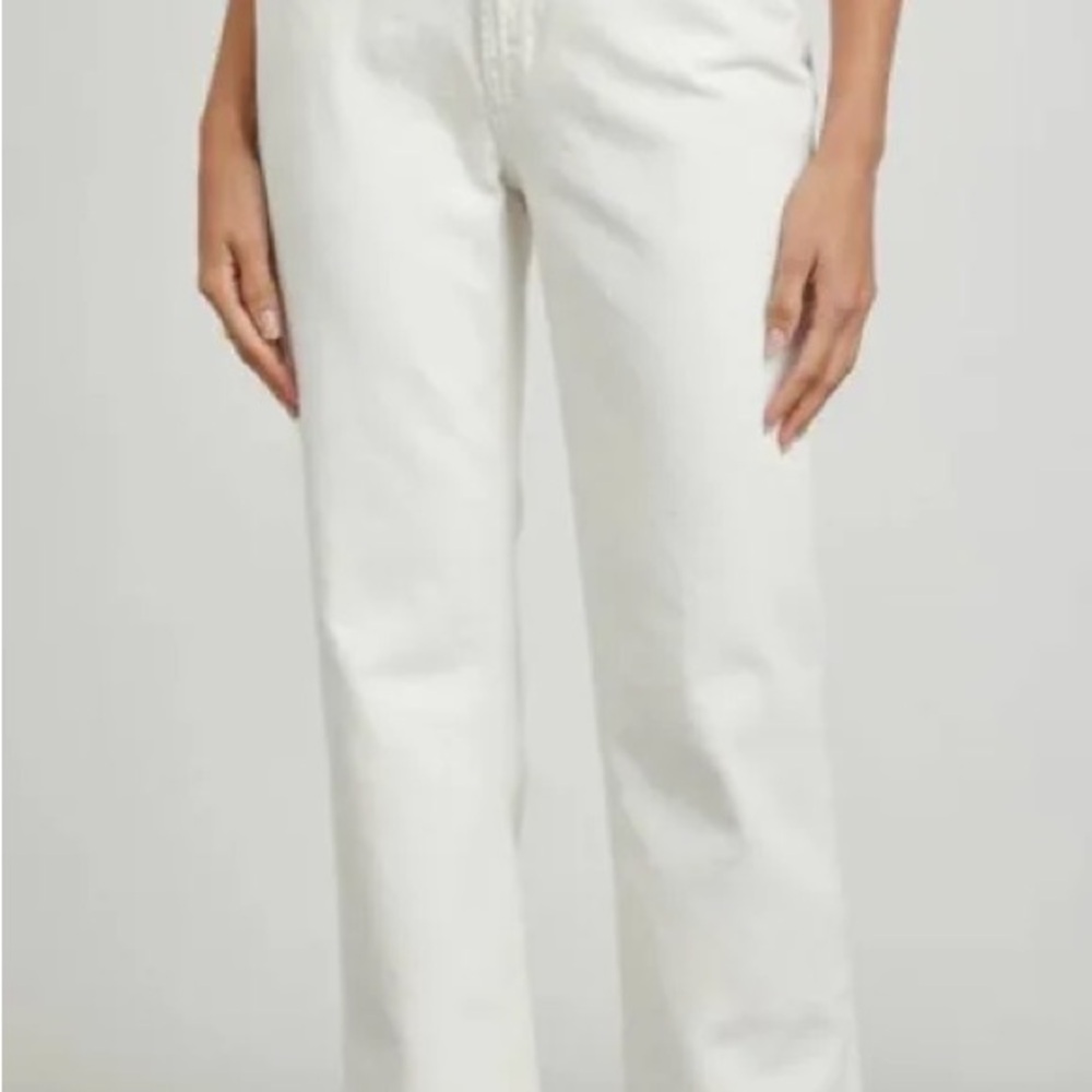 Rails Topanga High Rise Straight Off White Jeans in Excellent Condition